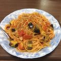 りん・ω・'s cooksnap of when they made ナスとトマトの簡単！夏野菜パスタ.