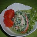 Jock's cooksnap of when they made 貝割れ大根とかにかまのサラダ♪.