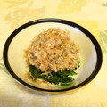 龍青空ママ's cooksnap of when they made ほうれん草おひたし✿鯖缶大根おろしのせ✿.