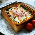 ＊ちろる＊'s cooksnap of when they made 食パン&トースターDE簡単キッシュ.