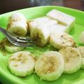 しじみごはん's cooksnap of when they made 離乳食☆バナナのきなこまみれ☆.
