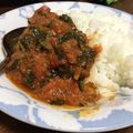 ちーこママ☆'s cooksnap of when they made どや顔させて。牛肉とほうれん草のトマト煮.