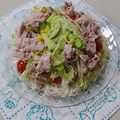 イチゴ、イチゴ。's cooksnap of when they made 豚しゃぶ素麺サラダ.