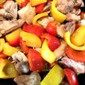 yu〜yu〜's cooksnap of when they made 鶏肉とパプリカの焼肉のたれ炒め.
