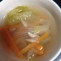 オイゼビウス's cooksnap of when they made 簡単！レタスと人参 ツナの和風スープ♪.
