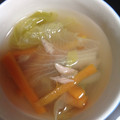 オイゼビウス's cooksnap of when they made 簡単！レタスと人参 ツナの和風スープ♪.