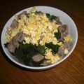 妙香ママ's cooksnap of when they made 炒り卵と☆ワカメと牛肉の３色炒め.
