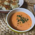 なっちゃんちの食卓's cooksnap of when they made パプリカの冷製スープ☆ビシソワーズ.