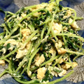 i☆can's cooksnap of when they made 弁当のおかず☆豆苗と卵の焼肉のタレ炒め.