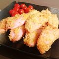岡小路's cooksnap of when they made ポテサラの残りのでリメイク簡単ハムカツ☆.