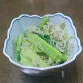 ちょこまだむ's cooksnap of when they made しらす干しと小松菜の炒め物.