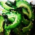 ふぁんたにゃん's cooksnap of when they made ゴーヤのナムル風磯和え～お弁当にも◎.