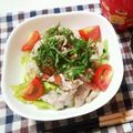 cook♡mimi's cooksnap of when they made 豚しゃぶ梅しそ丼.