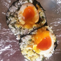 ちびまめママ◎'s cooksnap of when they made 半熟味たま爆弾おにぎり～たぬきしらす編～.