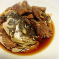 のだめぐみ's cooksnap of when they made ごぼうとぶりのあら煮・骨までやわらか.