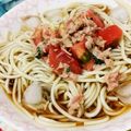 小夏ﾁｬﾝ's cooksnap of when they made ツナとトマトのぶっかけ冷うどん.