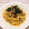 フラワー❀'s cooksnap of when they made サバ缶で簡単♡和風パスタ.
