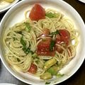 ともにゃん♪♪'s cooksnap of when they made アボカドとトマトの冷製パスタ.