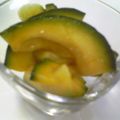 トクライ's cooksnap of when they made 生のかぼちゃ♪コリンキーの酢の物.