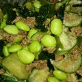 なおりんご's cooksnap of when they made キュウリ・枝豆・牛肉のナムル.