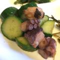 あんずめろ's cooksnap of when they made タコとキュウリの塩コショウ炒め♪.