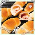 sweetpia's cooksnap of when they made 手捏ねパン☆ふわふわハムマヨロールパン★.