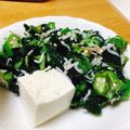 くわみつ's cooksnap of when they made モロヘイヤとオクラの万能ねばねばダレ.
