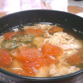 まなおく's cooksnap of when they made ✾トマトとおくらのスープ✾.