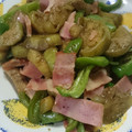 ひーしゃん♡'s cooksnap of when they made 茄子とゴーヤとベーコンの中華風炒め.