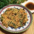 なつき☆ミ's cooksnap of when they made 納豆と豚肉のもっちりニラチヂミ☆旨ダレ.