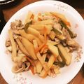 yuka119's cooksnap of when they made じゃがいもピーマンにんじんオイスター炒め.