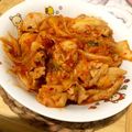 さなぽｎ's cooksnap of when they made おいしくて止まらなくなる豚キムチ.