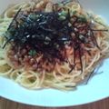 ynony's cooksnap of when they made 納豆好きさん必見♡和風納豆カルボナーラ.