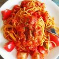クックE0THD7☆'s cooksnap of when they made 玉ねぎたっぷりトマトクリームパスタ.