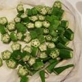 yomahiyu's cooksnap of when they made 片付けラクラク♡オクラ＊レンチン.
