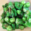 さおにゃんこ✨'s cooksnap of when they made かき醤油で簡単！オクラとごまのおかか和え.