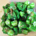 さおにゃんこ✨'s cooksnap of when they made かき醤油で簡単！オクラとごまのおかか和え.