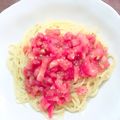 クック230PB4☆'s cooksnap of when they made 簡単!!トマトの冷製パスタ.