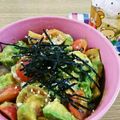 あかばね亭's cooksnap of when they made えごま油で♪アボカドとトマトの混ぜご飯♡.