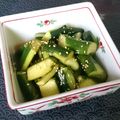 toccot's cooksnap of when they made キュウリの中華風胡麻油炒め.