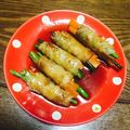 いつきてぃ's cooksnap of when they made 母の味♪人参とインゲンの肉巻き.