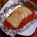 のば☀のば's cooksnap of when they made 少ない材料でパパッとトマトチーズ焼き☆.