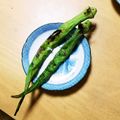 pom0428's cooksnap of when they made おばけオクラ！焼くだけで旨味アップ！.