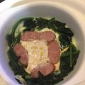 モモ520's cooksnap of when they made ベジ♪ほうれん草エッグ.