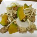 ジョングレ's cooksnap of when they made かぼちゃと豚肉の炒め物.