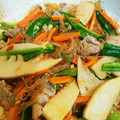xiangaho's cooksnap of when they made 豚ひき肉と春雨の5種野菜炒め.
