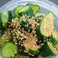 ★ぽん's cooksnap of when they made 夏にぴったり簡単ゴマ油きゅうりの浅漬け.