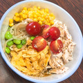 あっちゃゃゃん's cooksnap of when they made 蒸し鶏の冷やし中華風ラーメン.