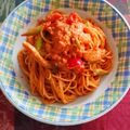 碧ao's cooksnap of when they made えびとアスパラのトマトクリームパスタ♪.