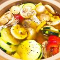 bigbig123's cooksnap of when they made エビ×マッシュルーム×夏野菜のアヒージョ.